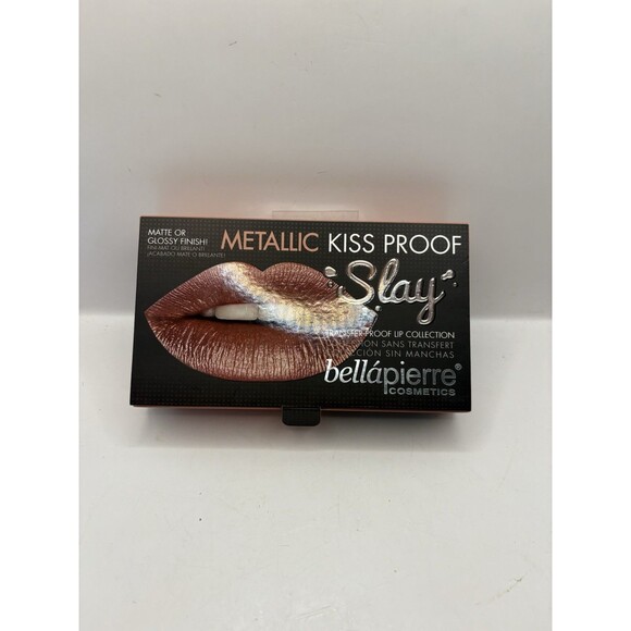 Bellapierre Cosmetics KissProof Slay Kit Crème, Lip Finish, Lip Liner Miami Glam - Picture 1 of 7